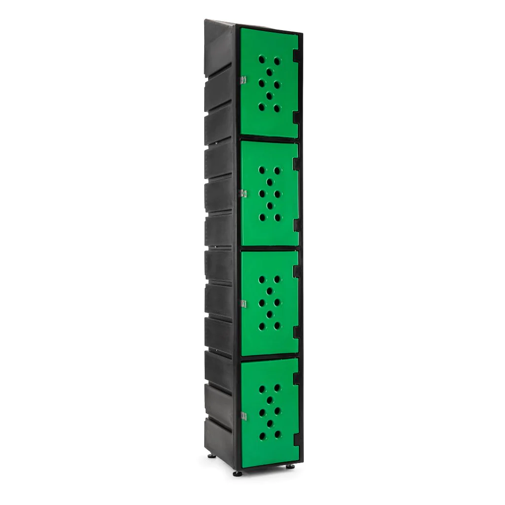 4 Door Locker Ecolite Slant 1 | Warehouse Equipment Suppliers | West Coast Suppliers 4 Door Locker Ecolite Slant