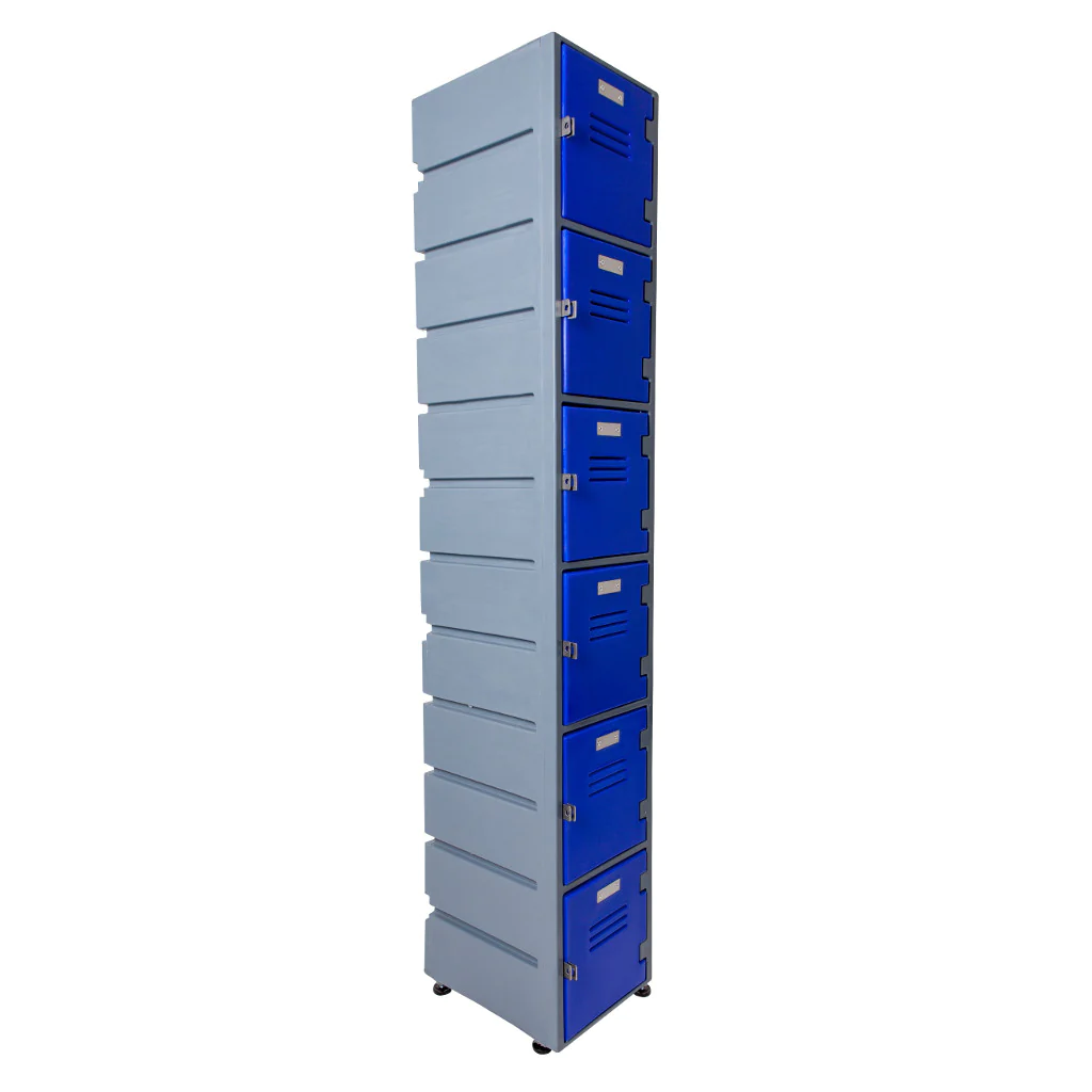 6 Door Locker Flat Std 1 | Warehouse Equipment Suppliers | West Coast Suppliers 6 Door Locker Flat Std